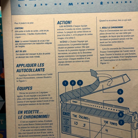 Milton Bradley Guesstures The Game of Split Second Charades Vintage 1990s - Picture 6 of 13